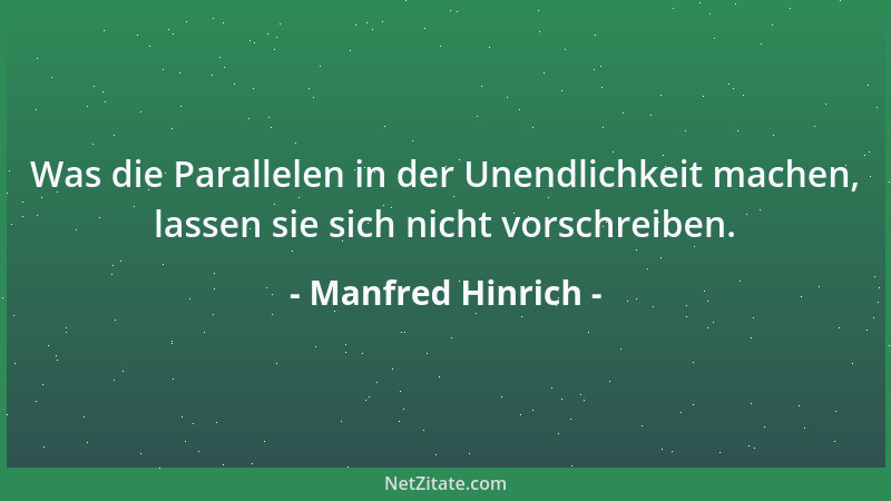Manfred Hinrich - Einst nicht mehr sein, kein schlechtes Gefühl, wenn ich bis dahin gut schaffe....