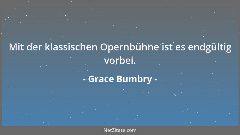 Grace Bumbry - Mit der klassischen Opernbühne ist es endgültig vorbei....
