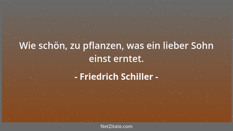 Friedrich Schiller - Kurz ist der Schmerz und ewig währt die Freude....