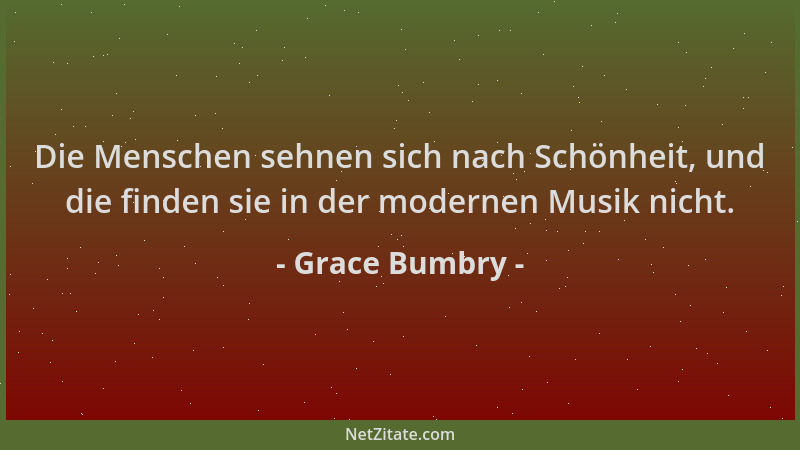 Grace Bumbry - Die Menschen sehnen sich nach Schönheit, und die finden sie in der modernen Musik nicht....