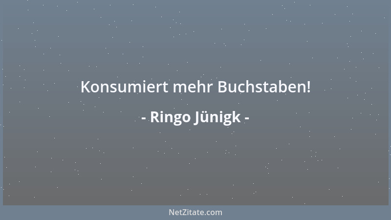 Ringo Jünigk - Zur Bundesregierung: Wer macht, was er will, kann von seinen Bürgern nicht verlangen zu machen, was sie will...