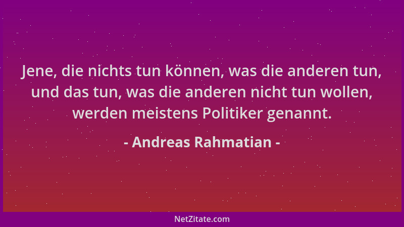 Andreas Rahmatian - Jene, die nichts tun können, was die anderen tun, und das tun, was die anderen nicht tun wollen, werden...