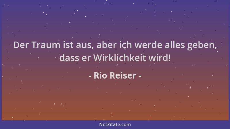 Rio Reiser - Der Traum ist aus, aber ich werde alles geben, dass er Wirklichkeit wird!...
