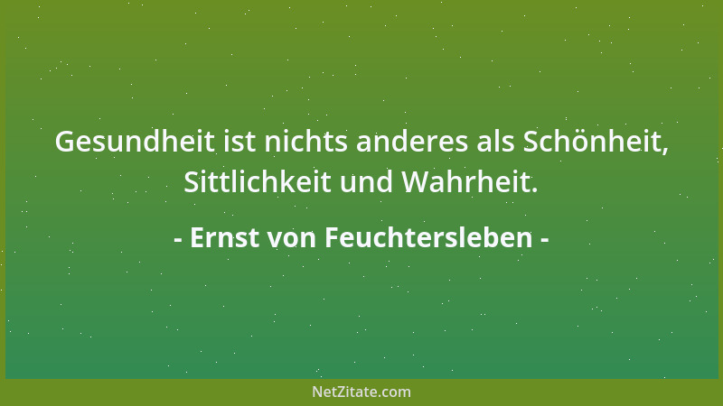 Ernst von Feuchtersleben - Man könnte auch die Hypochondrie die Eitelkeit des Befindens nennen....