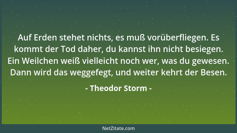 Theodor Storm - Es schwimmt auf hohen Wogen, ein schönes Wunderland; Bald nah, bald wieder ferne, von wen 'gen nur gekannt....