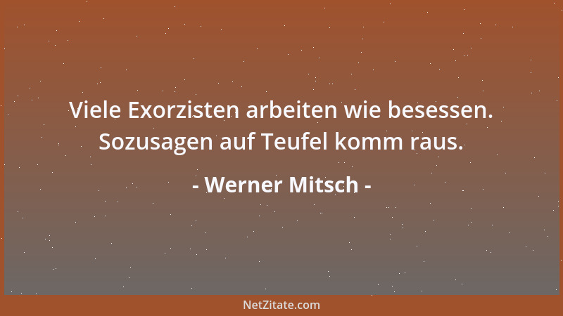 Werner Mitsch - Am Anfang war das Vorwort....