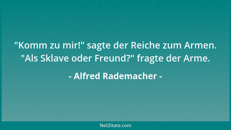 Alfred Rademacher -  "Ich warte auf Dich! " ist der Urschrei nach Begegnung....