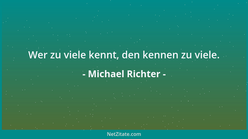 Michael Richter - Der Puls der Zeitschlagader ist zu hoch!...