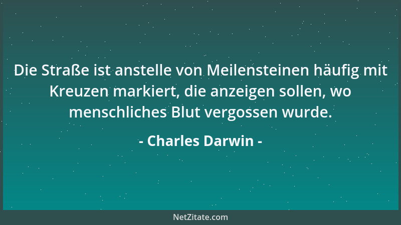 Charles Darwin - Im Fortschritt der Geschichte nimmt die Phantasie ab und das Denken zu....