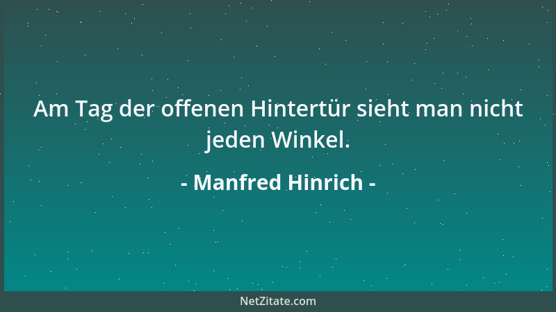 Manfred Hinrich - Geschickte Schläger schlagen aus ihrem Fehler Kapital....