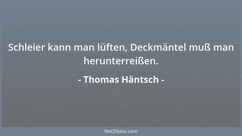 Thomas Häntsch - Dogmen sind das Problem - nicht die Lösung....