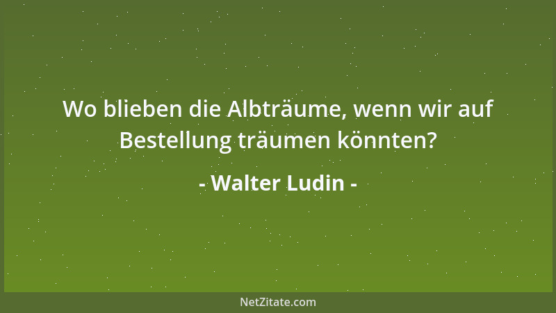 Walter Ludin - Vielredend und Nichtssagend sind treue Begleiter....