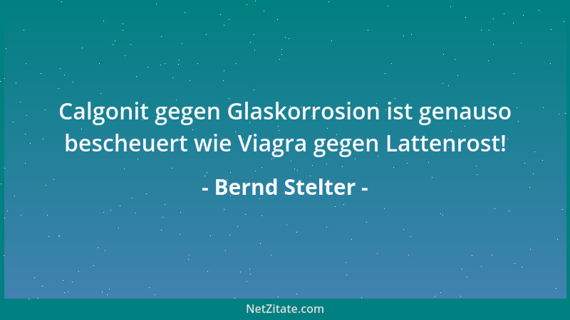 Bernd Stelter - Frauen werden im Durchschnitt fünf Jahre älter als Männer, denn der liebe Gott rechnet ihnen die Zeit vom E...