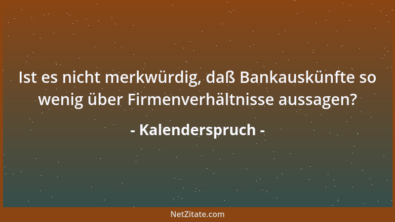 Kalenderspruch - Lieber ein kaltes Bier als eine heiße Birne....
