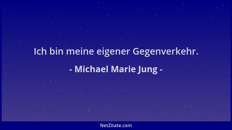 Michael Marie Jung - Ich bin meine eigener Gegenverkehr....