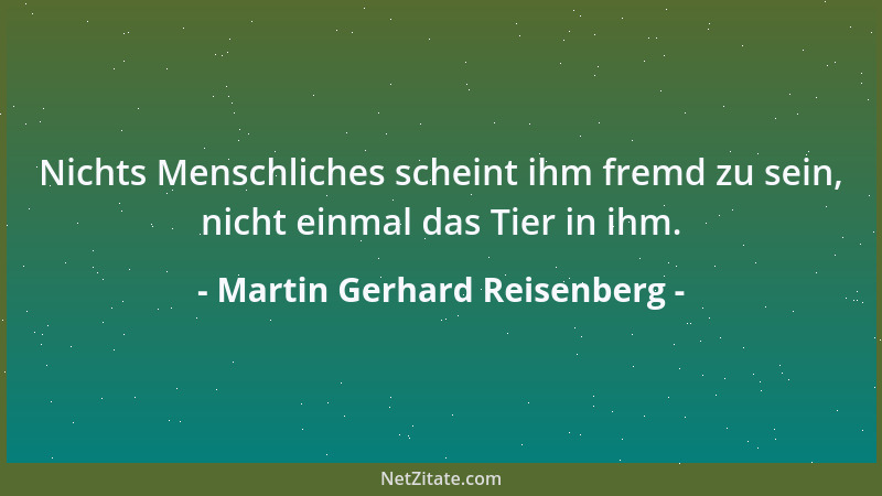 Martin Gerhard Reisenberg - Ein wahrer "Passionist " kriecht nicht zu Kreuze, sondern schleppt sein Kreuz immer weiter....