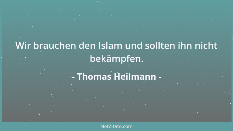 Thomas Heilmann - Wir brauchen den Islam und sollten ihn nicht bekämpfen....