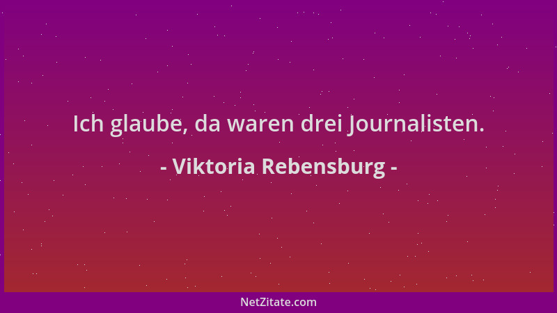 Viktoria Rebensburg - Ich glaube, da waren drei Journalisten....