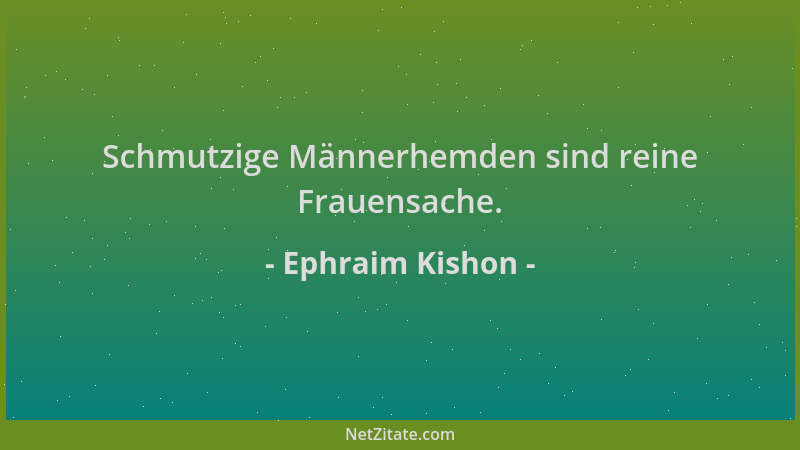 Ephraim Kishon - Schmutzige Männerhemden sind reine Frauensache....