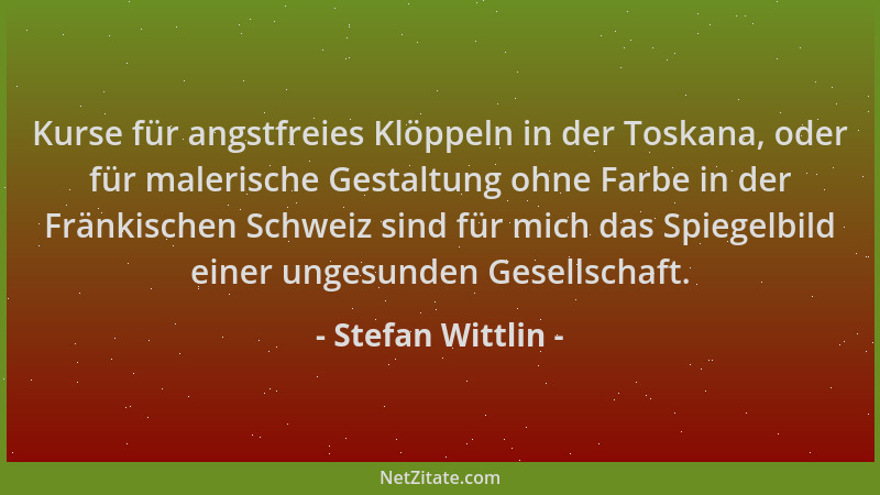 Stefan Wittlin - Kurse für angstfreies Klöppeln in der Toskana, oder für malerische Gestaltung ohne Farbe in der Fränkische...