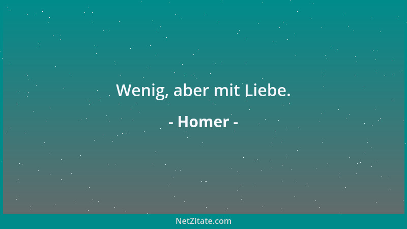 Homer - Wenig, aber mit Liebe....