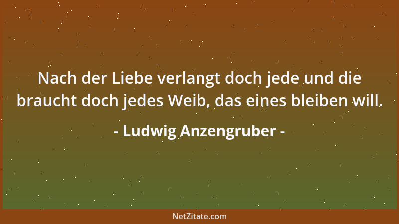 Ludwig Anzengruber - Wenn man alt wird, da hält man sich an das Gegebene und respektiert die Tatsachen....