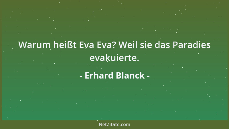Erhard Blanck - Börse ist, Nerven dort zu behalten, wo sie andere verlieren....