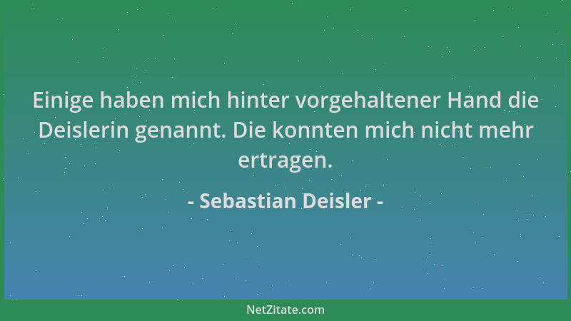 Sebastian Deisler - Einige haben mich hinter vorgehaltener Hand die Deislerin genannt. Die konnten mich nicht mehr ertragen...