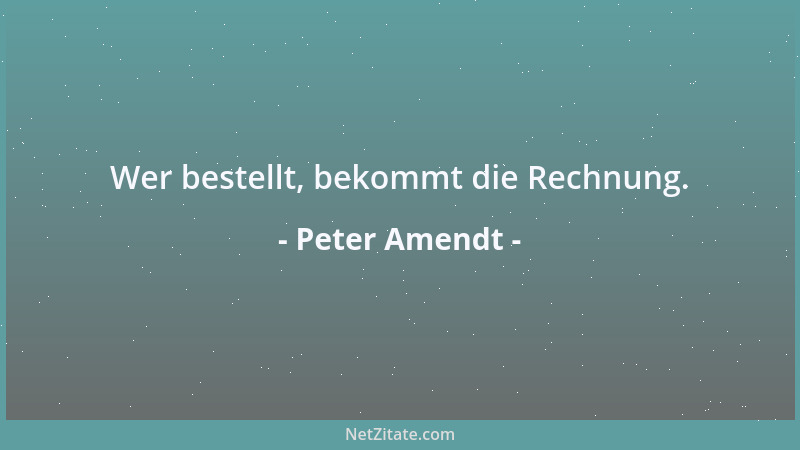 Peter Amendt - Ein Motor, der nicht geschmiert wird, schmiert ab. Eine Freundschaft, die nicht gepflegt wird, geht zugrunde...