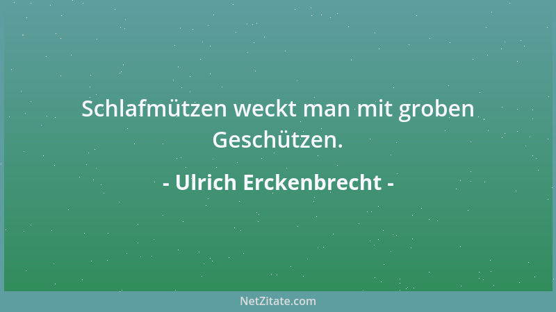 Ulrich Erckenbrecht - Ich sitze immer gern zwischen zwei Stühlen. Besonders, wenn es elektrische sind....