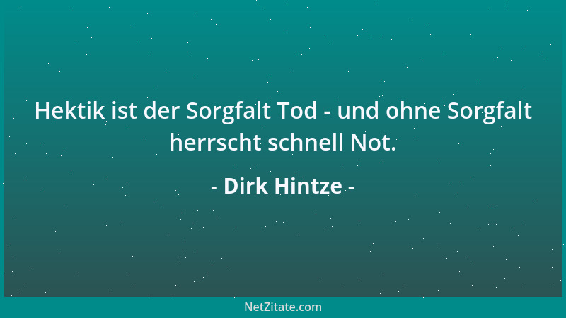 Dirk Hintze - Vertrauen ist ein geliehenes Geschenk....