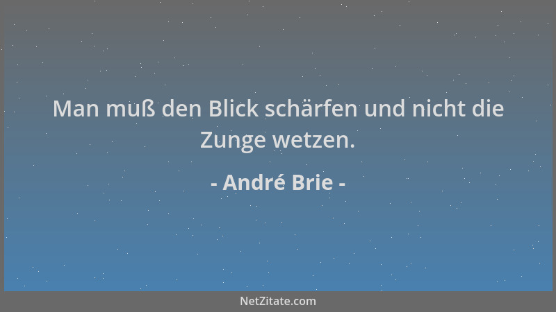André Brie - Man muß den Blick schärfen und nicht die Zunge wetzen....