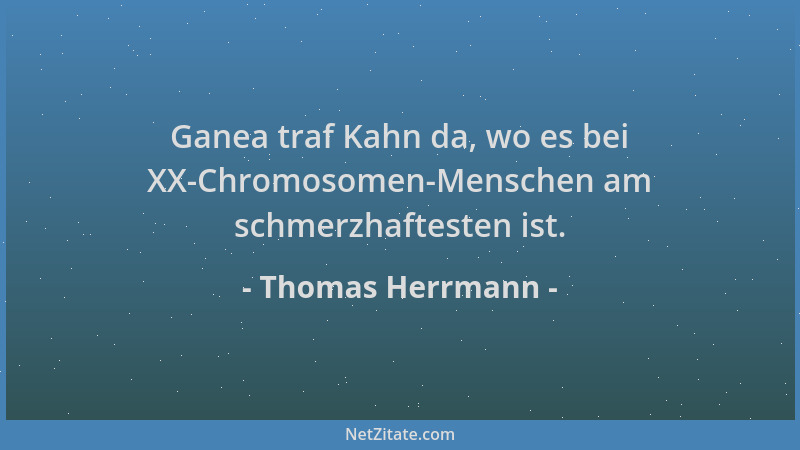 Thomas Herrmann - Ganea traf Kahn da, wo es bei XX-Chromosomen-Menschen am schmerzhaftesten ist....